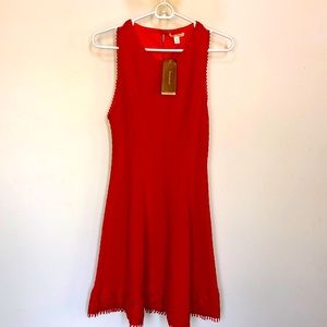 Franchescas fitted mini dress.